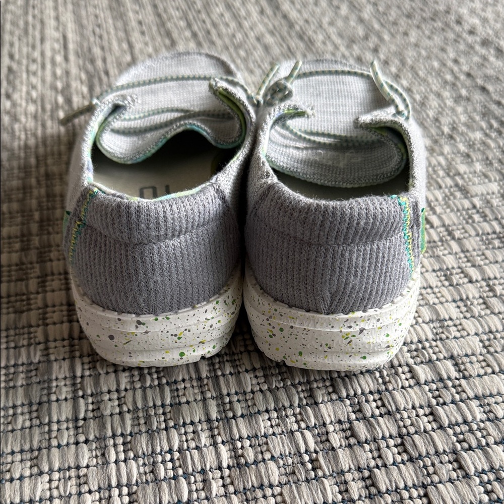 Hey Dude Kids Light Gray Moccasins - Picture 3 of 5